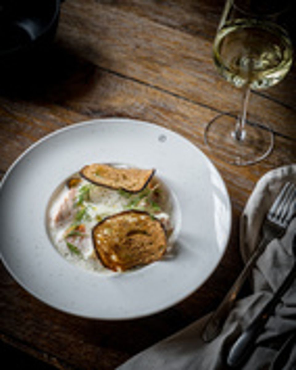 Djup tallrik, d25 cm, vanilj/ Ernst