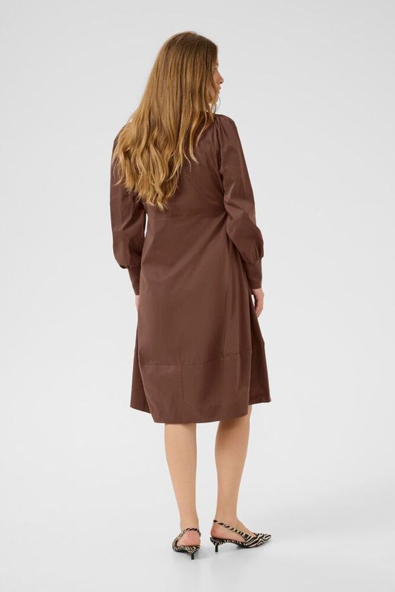 CUantoinett Rib Dress Cappuccino - Brown/ Culture
