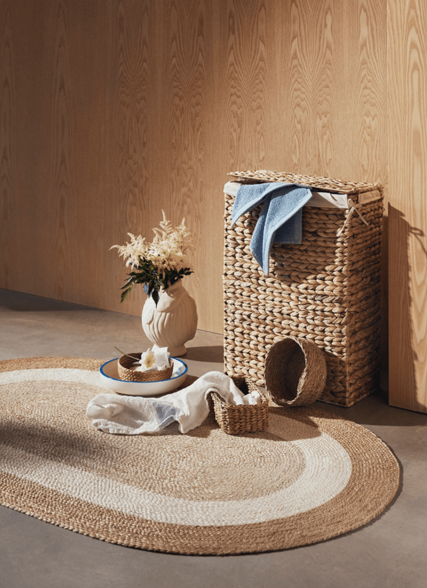 Laundry basket slim Lily natural/ Dixie