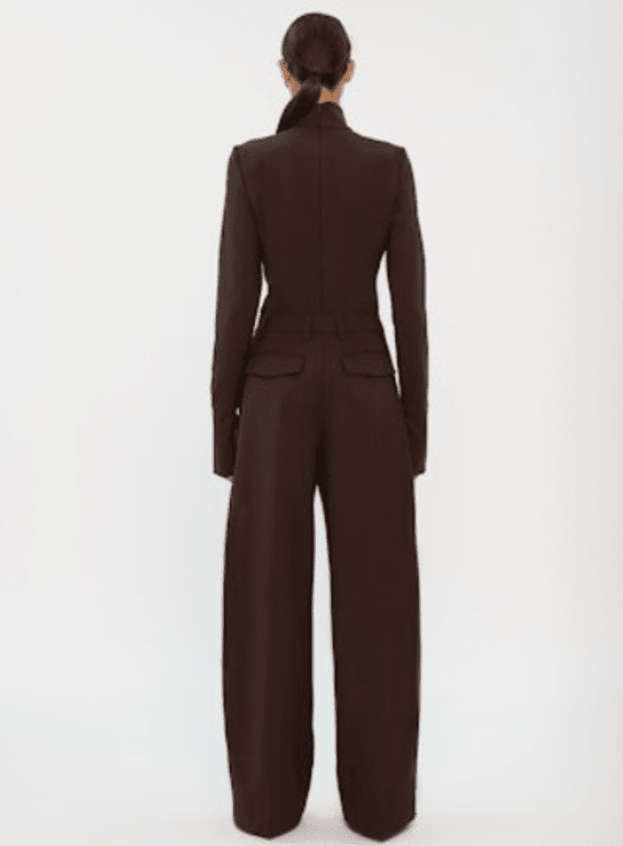 Billie Brown Wool Trousers/ TheLatest