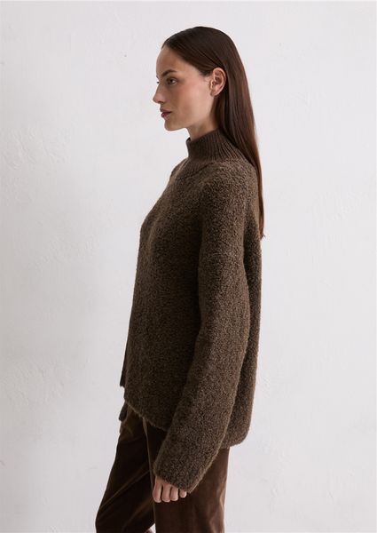 Hovedbilde Bouclé sweater brown melange/ Marc O`polo
